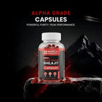 Alpha Grade Shilajit Capsules product packaging