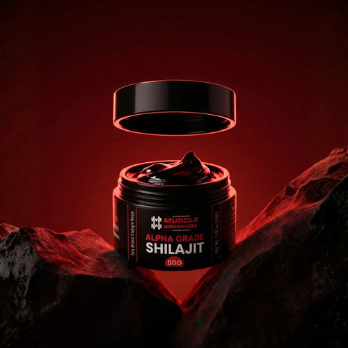 Alpha Grade Shilajit Resin 50g jar and packaging