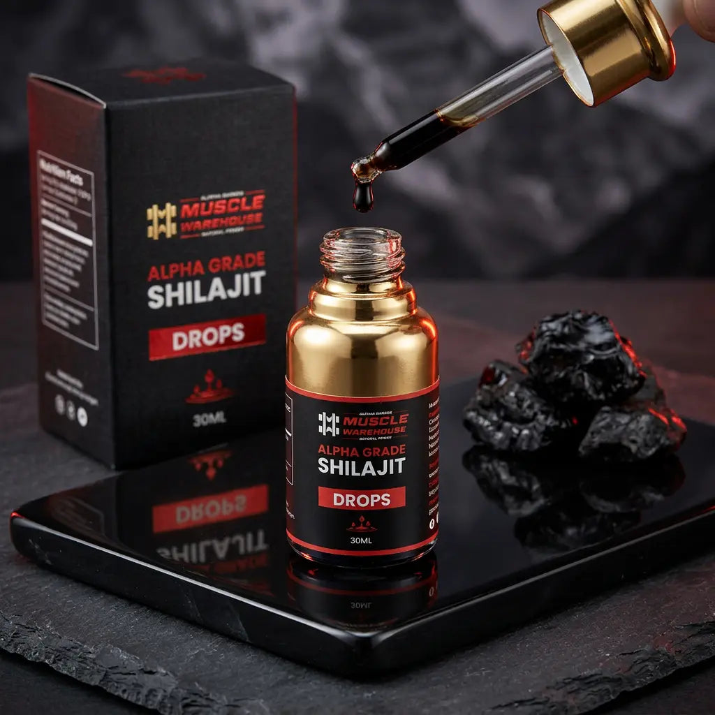 Shilajit liquid drops product information graphic