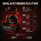 Himalayan Shilajit resin benefits information graphic