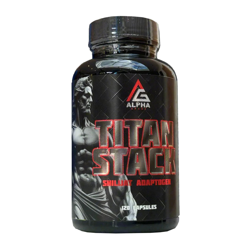 Alpha Grade Titan Stack 120 capsules product jar