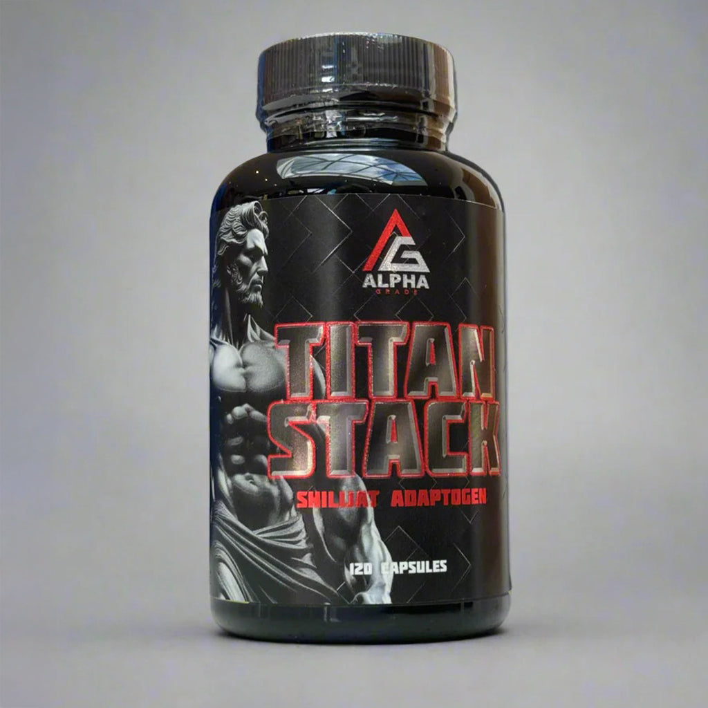 Titan Stack 120 capsules product jar and packaging
