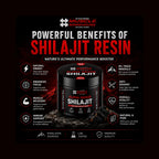 Himalayan Shilajit resin benefits information graphic