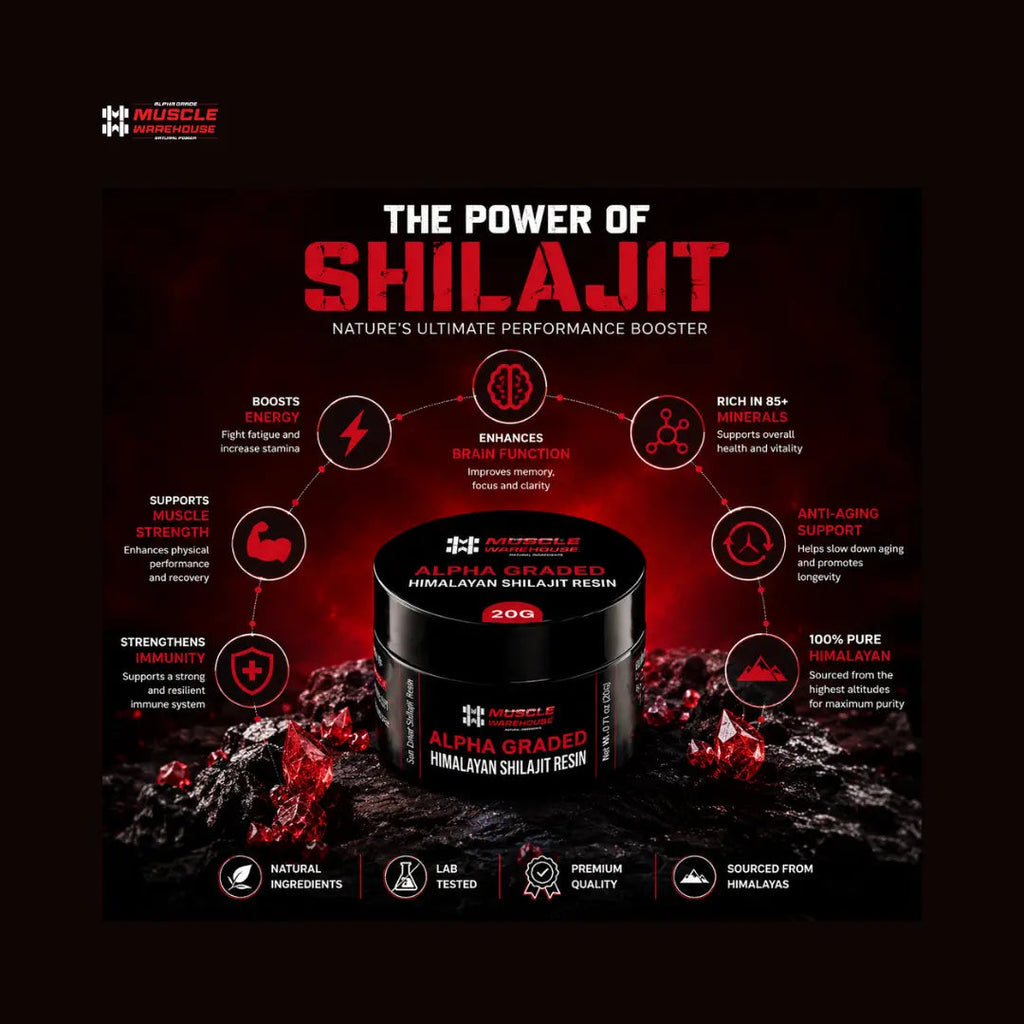 Shilajit resin quality and benefits information graphic