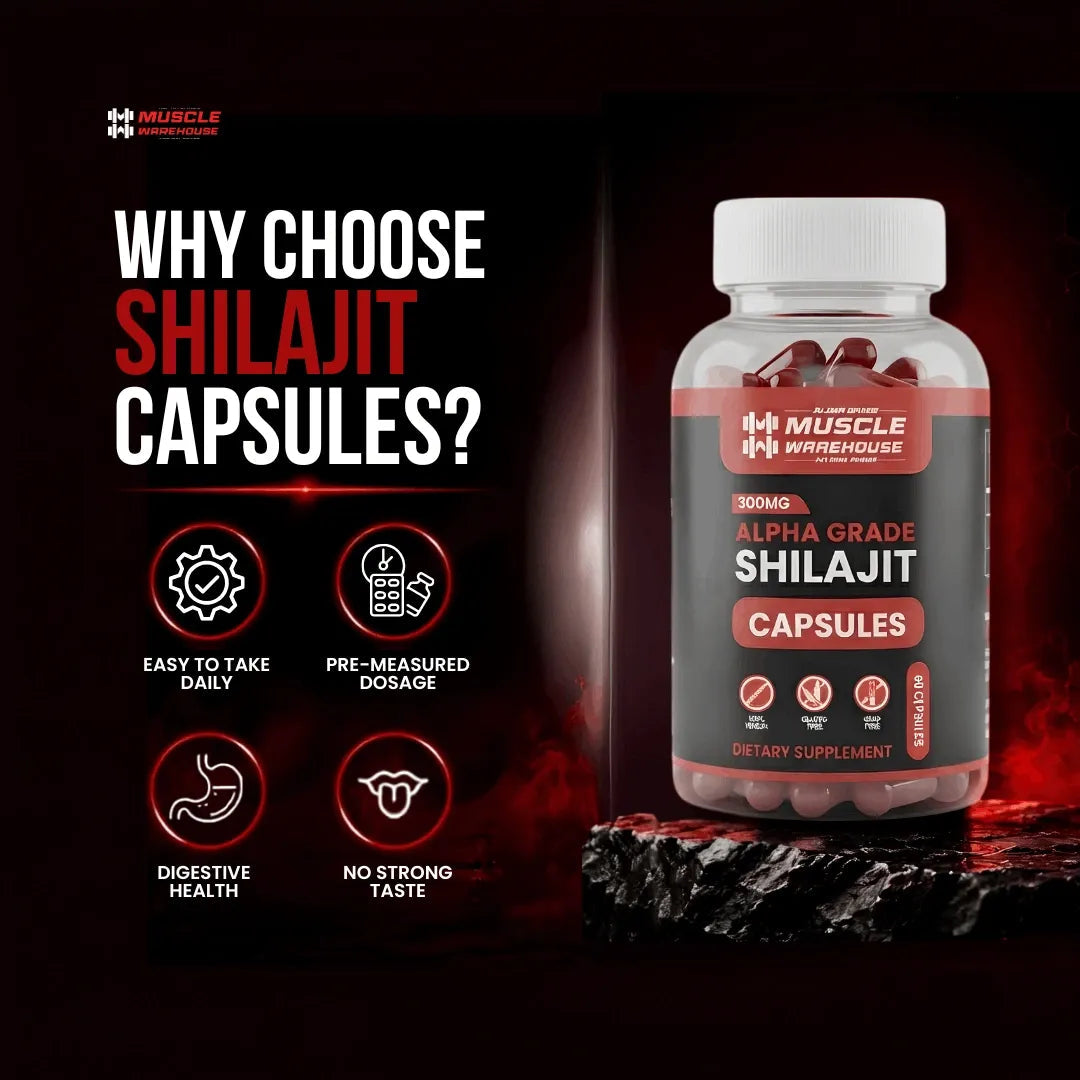 Shilajit capsules quality information graphic